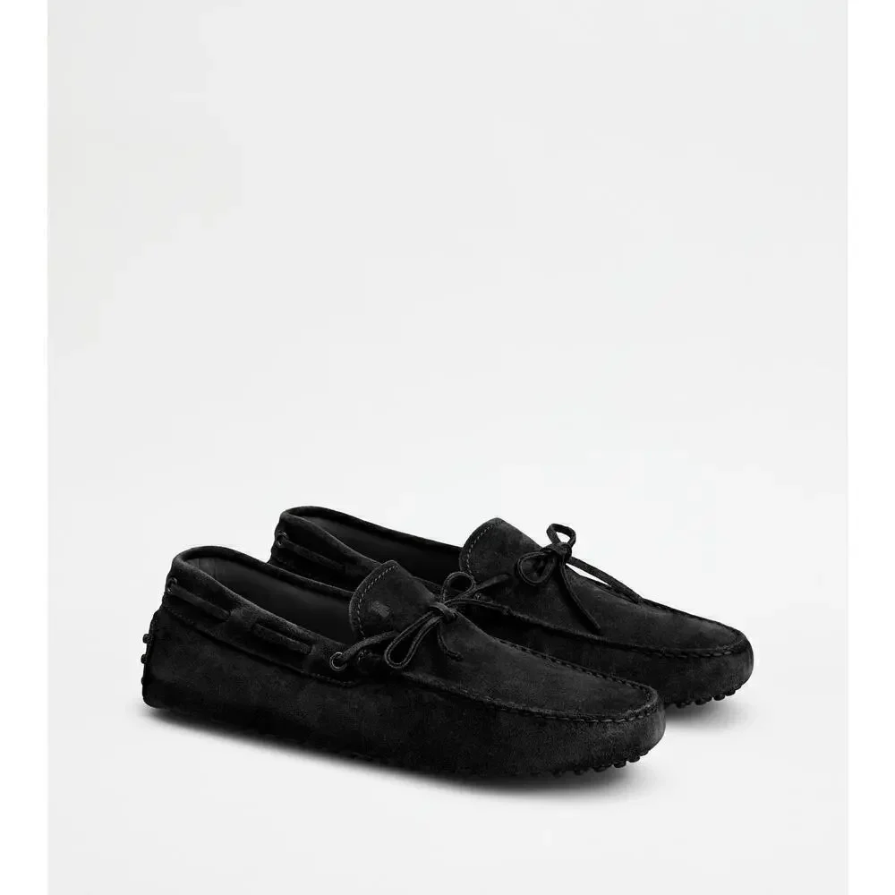 Tod's Suede Gommino Driving Shoes Loafers Men's Black Size 9